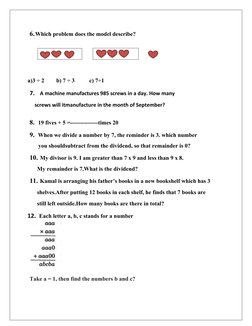 Grade 4 Mathematics Practice Worksheet | PDF