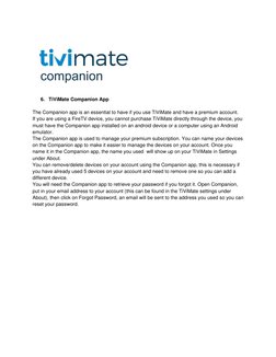 TiViMate User Guide for Version 4.7.0 | PDF | Backup | Computer File