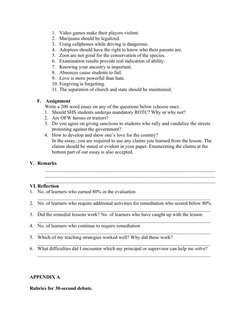 Grade 11 Reading and Writing Lesson Plan | PDF | Inference | Learning