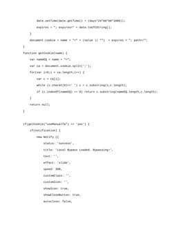 date.setTime(date.getTime() + (days*24*60*60*1000));
            expires = "; expires=" + date.toUTCString();