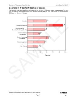 Conners 3 - Sample Test Report | PDF | Diagnostic And Statistical ...
