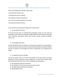 INSTITUTO NACIONAL DE NEUROEDUCACIÓN  
 FORMACIÓN CIENTÍFICA Y ESPECIALIZADA A DOCENTES 
 
 
DIPLOMADO: TDAH | PARA SABER MÁS