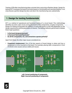 Copyright Sierra Circuits Inc., 2022
45
Testing a PCB after manufacturing plays a pivotal role in procuring a flawless design
