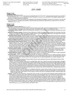 á251ñ LEAD
Change to read:
▲INTRODUCTION▲ (Official 1-Jun-2023)
The imposition of stringent limits on the amounts of lead (Pb