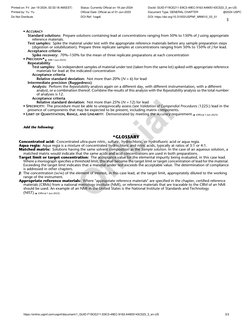 • ACCURACY
Standard solutions: Prepare solutions containing lead at concentrations ranging from 50% to 150% of J using approp