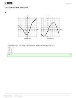 AP Precalculus Unit 2 MCQ Guide | PDF | Errors And Residuals ...