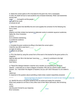 Grammar Exercises and Error Correction | PDF