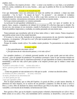 amplias. enes:
“Que enseñen a las mujeres jóvenes —dice— a amar a sus maridos y a sus hijos, a ser prudentes
[sófron], castas