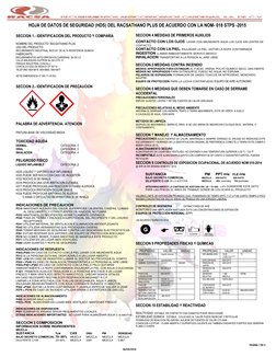 06/09/2018 
 
                                                          
 
HOJA DE DATOS DE SEGURIDAD (HDS) DEL RAC