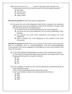 JSAT Sample Questions and Answers | PDF