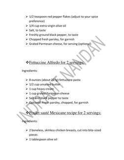 5 Course Continental Menu Examples | PDF | Salad | Foods
