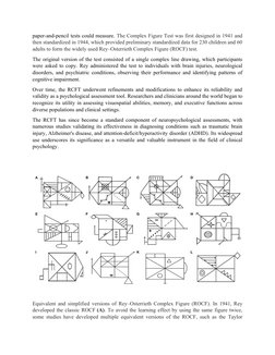 Rey-Osterrieth Complex Figure Test Overview | PDF | Executive Functions ...