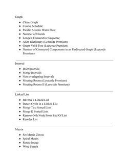 Blind 75 LeetCode Problems List | PDF | Algorithms | Theoretical ...