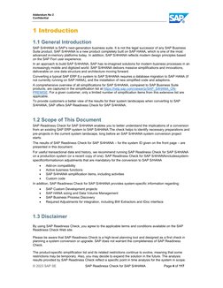 Addendum No 2  
Confidential 
© 2023 SAP SE  
 
SAP Readiness Check for SAP S/4HANA 
 
Page 4 of 117 
 
 
1 Introduction 
 
1
