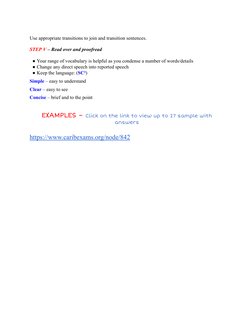 CSEC English A Paper 2 Overview | PDF | Plot (Narrative) | Memorandum