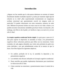 Introducción
 
¿Alguna vez has sentido que la vida parece deleitarse en extremo al tratarte
brutalmente dandote resultados in