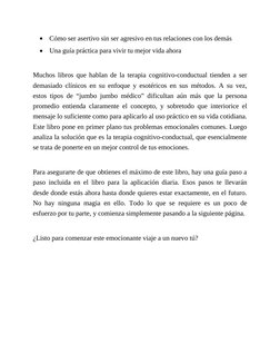 Cómo ser asertivo sin ser agresivo en tus relaciones con los demás
Una guía práctica para vivir tu mejor vida ahora
 
Muchos