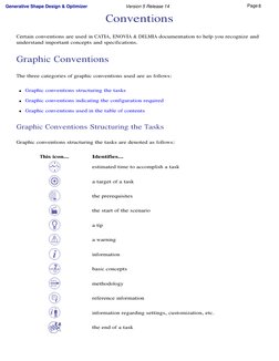 Conventions
Certain conventions are used in CATIA, ENOVIA & DELMIA documentation to help you recognize and 
understand import