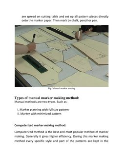 Types and Methods of Marker Making | PDF | Textiles | Clothing
