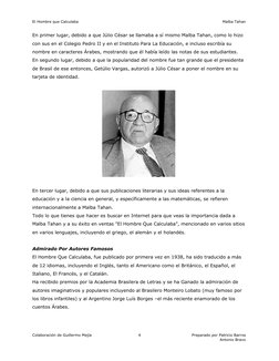 El Hombre que Calculaba
Malba Tahan
Colaboración de Guillermo Mejía
Preparado por Patricio Barros
Antonio Bravo