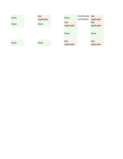 Done
Not 
Applicable
Done
Confirmatio 
List Shared 
Not 
Applicable
Done
Done
Not 
Applicable
Not 
Applicable
Done
Done
Done