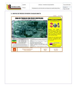 CLIENTE:
CODELCO - DIVISION CHUQUICAMATA
  Fecha:03-09-2021
TÍTULO: 
“PROGRAMA DE GESTION MAPA DE RIESGOS DE HIGIENE IN