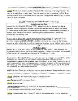 Courtroom Script Sample Mock Trial Courtroom Script | PDF | Witness | Trials