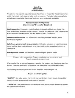 Mock Trial Courtroom Script | PDF | Witness | Trials