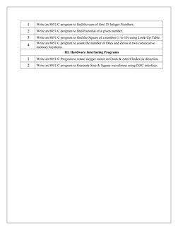 VTU Microcontroller Lab Manual 2022 | PDF | Engineering | Integrated ...
