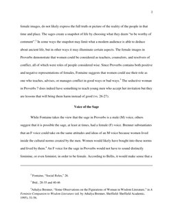 2 
 
female images, do not likely express the full truth or picture of the reality of the people in that 
time and place. The