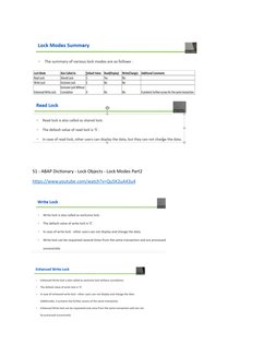 ENQUEUE/DEQUEUE Function Parameters in SAP | PDF | Parameter (Computer ...