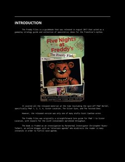 The Talbert Files: FNaF Lore Insights | PDF | Stuffed Toys
