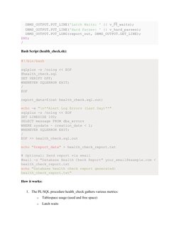 DBMS_OUTPUT.PUT_LINE('Latch Waits: ' || v_闩_waits); 
  DBMS_OUTPUT.PUT_LINE('Hard Parses: ' || v_hard_parses); 
  DBMS_OUTP