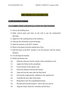 Facade Installation Method Statement | PDF | Building Engineering ...
