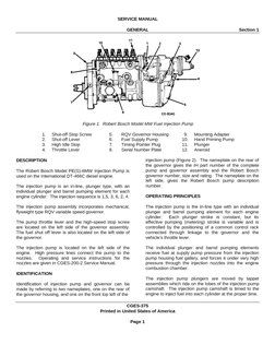 Bosch PE Manuals - Diesel Injection Pumps | PDF