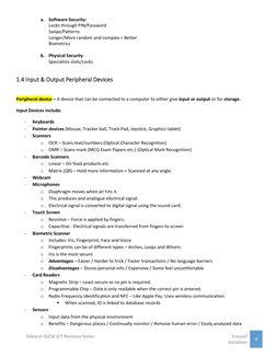 Edexcel IGCSE ICT Chapter 1 Notes | PDF | Hard Disk Drive | Computer ...