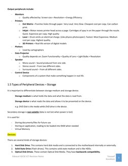 Edexcel IGCSE ICT Chapter 1 Notes | PDF | Hard Disk Drive | Computer ...