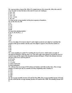 200 Aptitude Questions & Answers Guide | PDF | Software Testing ...