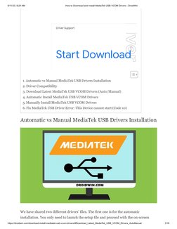 6/11/23, 9:24 AM
How to Download and Install MediaTek USB VCOM Drivers - DroidWin
https://droidwin.com/download-install-media