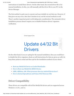 6/11/23, 9:24 AM
How to Download and Install MediaTek USB VCOM Drivers - DroidWin
https://droidwin.com/download-install-media