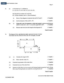 CSEC Maths June 2008 Paper 2 | PDF