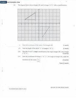 CSEC Maths Jan 2014 Paper 2 | PDF