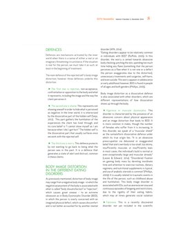 8
ESTD Newsletter   Volume 5 Number 4, December 2016
DEFENCES
Defences are mechanisms activated by the inner 
world when ther