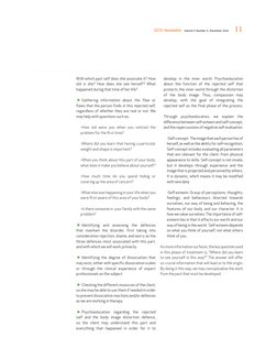 11
ESTD Newsletter   Volume 5 Number 4, December 2016
With which past self does she associate it? How 
old is she? How does s