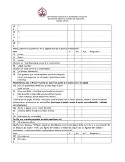 Universidad Católica de la Santísima Concepción
Escuela de Medicina, Cátedra de Psiquiatría 
Campo Clínico.
15
b
7
16
b
5
17