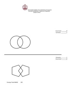 Universidad Católica de la Santísima Concepción
Escuela de Medicina, Cátedra de Psiquiatría 
Campo Clínico.
Incorrecto: _____