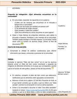 Proyecto de Alimentación Saludable 3° Grado | PDF | Alimentos