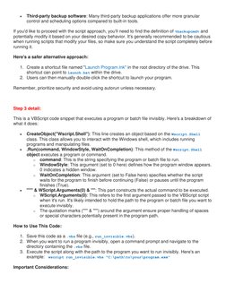 • 
Third-party backup software: Many third-party backup applications offer more granular 
control and scheduling options comp