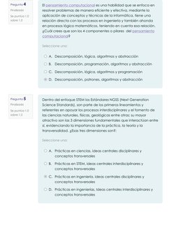 Pregunta 4
Finalizado
Se puntúa 1,0
sobre 1,0
Pregunta 5
Finalizado
Se puntúa 1,0
sobre 1,0
Seleccione una:
El pensamiento (h
