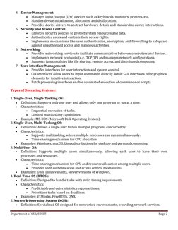 Operating Systems Unit 1 Notes | PDF | Operating System | Process ...